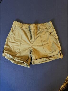 Social Standard Olive Green Casual Shorts Size Small